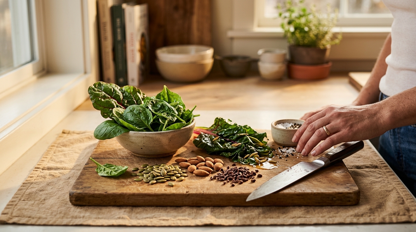 Close-up of magnesium and a whole-food protocol, the protagonist ingredient of the protocol