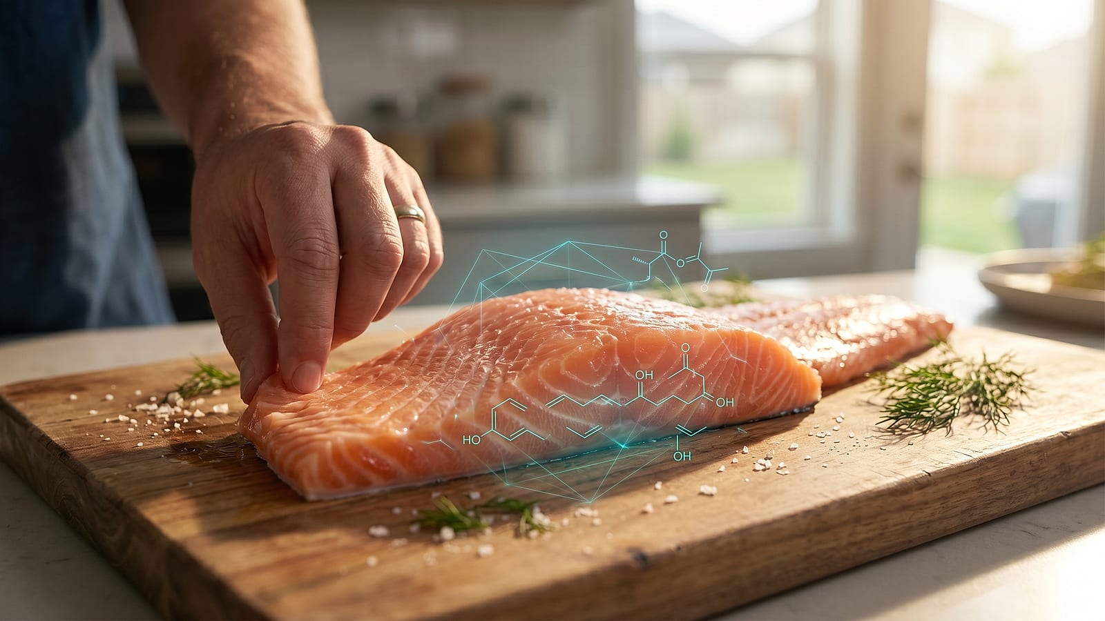 Close-up of EPA omega-3, the protagonist ingredient of the protocol